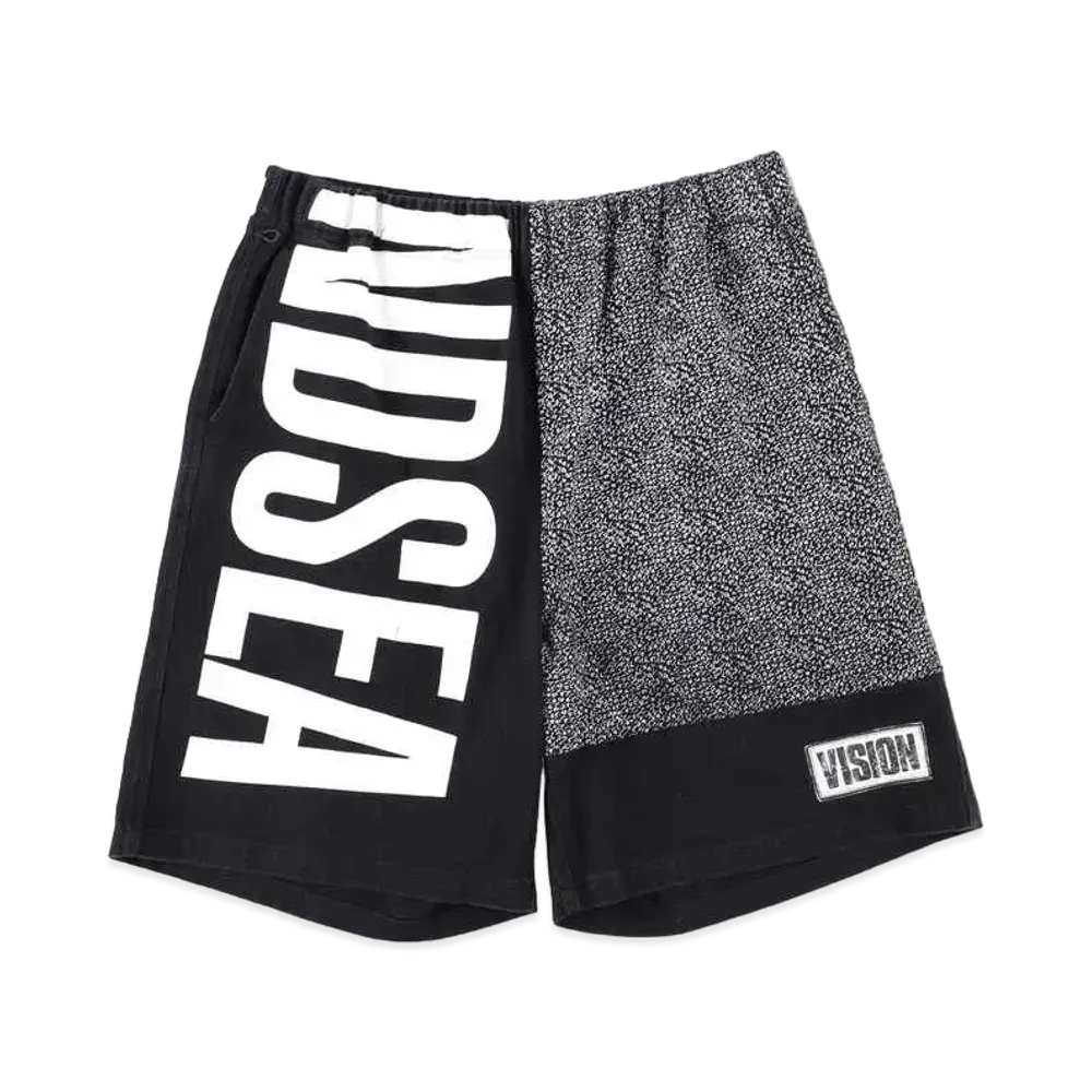 WIND AND SEA x VISION Logo Half Pants "Black"