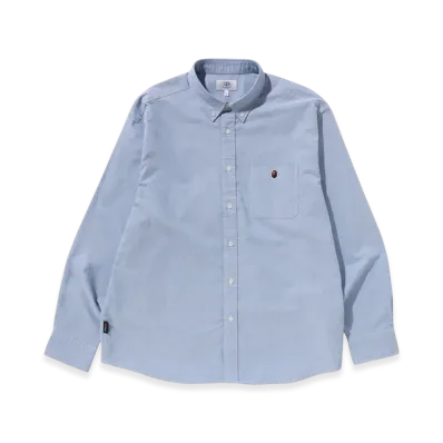 A BATHING APE One Point Cordura Oxford Shirt "Sax"