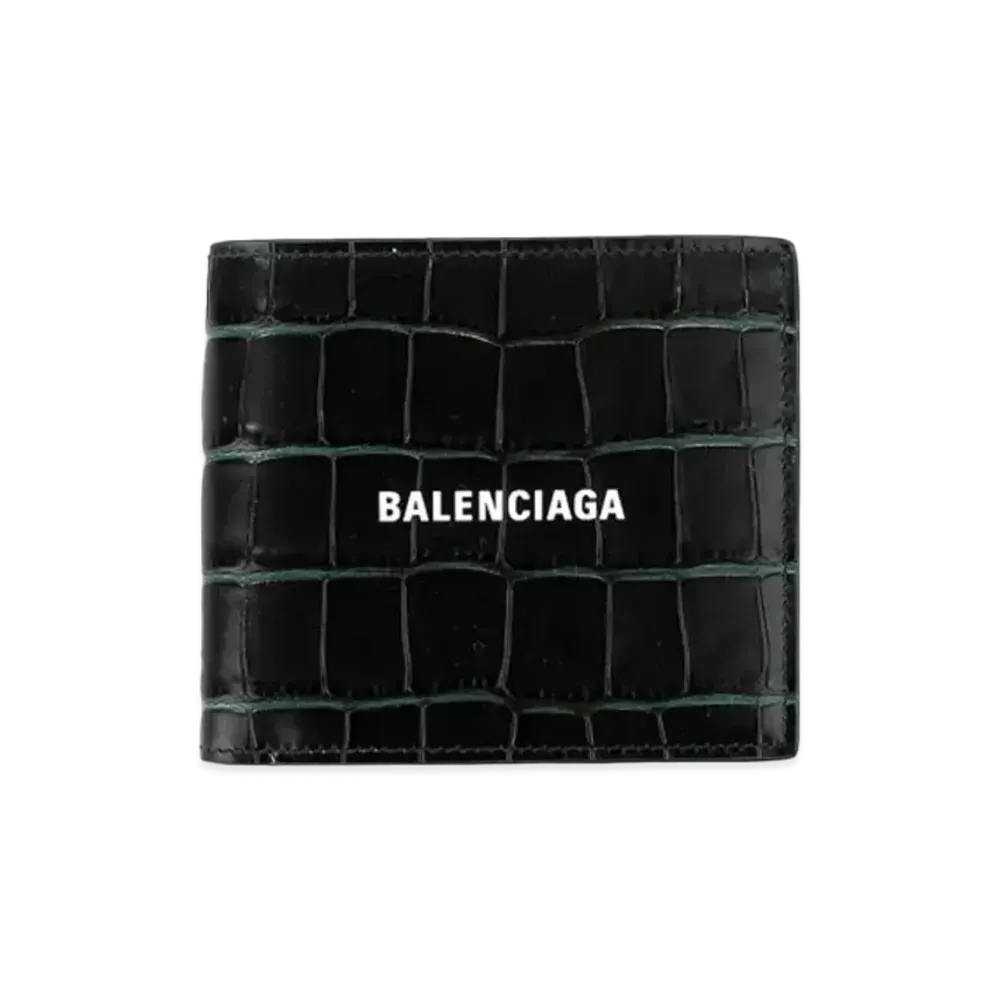BALENCIAGA Men's Cash Square Folded Wallet Forest "Forestgreen"