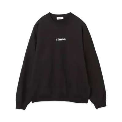 atmos Embroidery Classic Logo Crew Neck Sweatshirt "Black"