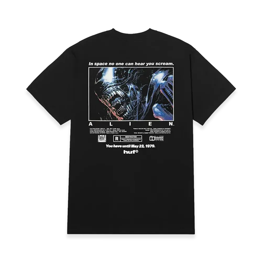 HUF x ALien Scream Tee "Black"