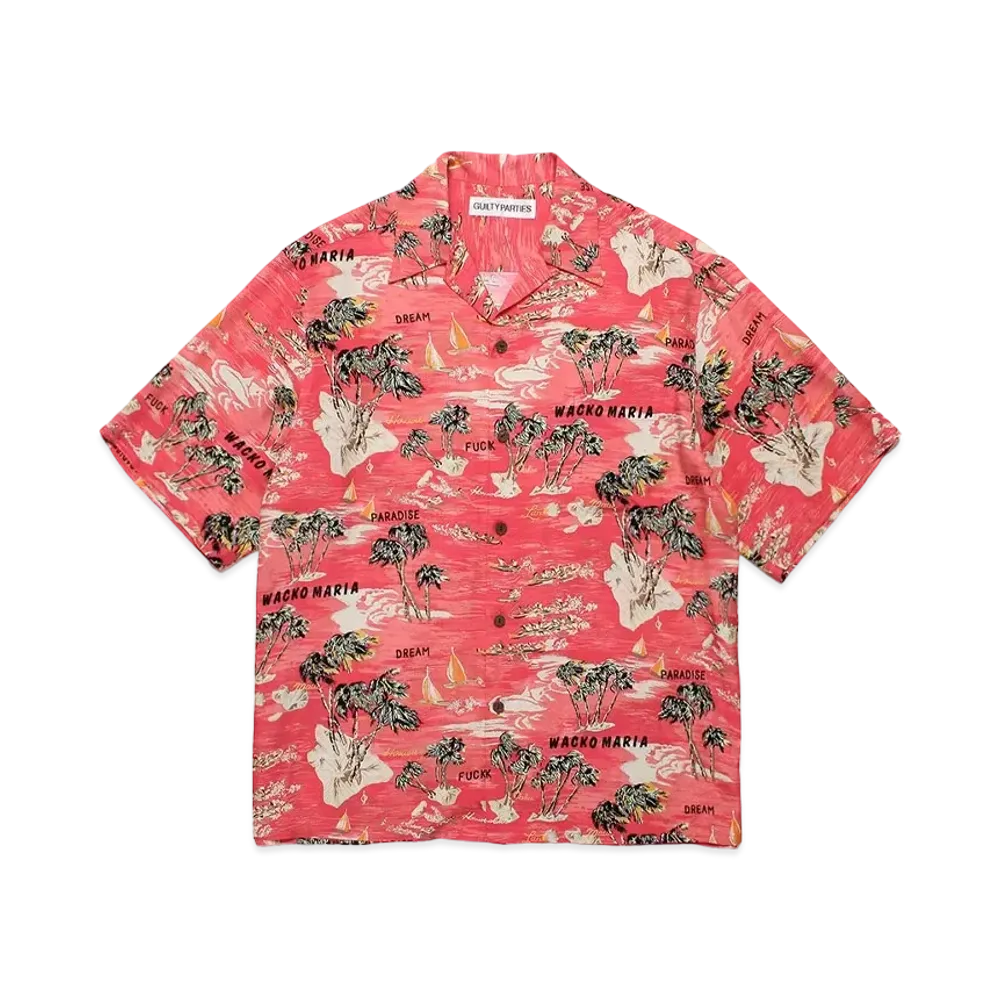 WACKO MARIA Hawaiian Shirt "Red"