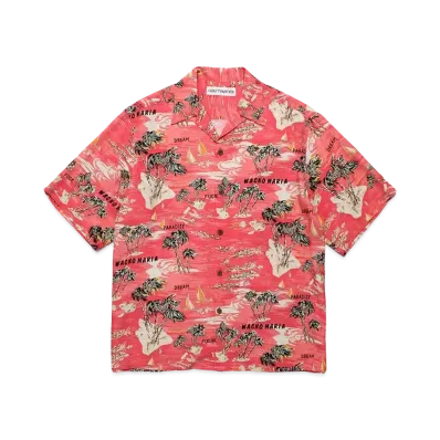 WACKO MARIA Hawaiian Shirt "Red"