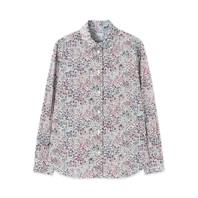 Paul Smith Women's Liberty Print Long Sleeve Shirt "Lilac"