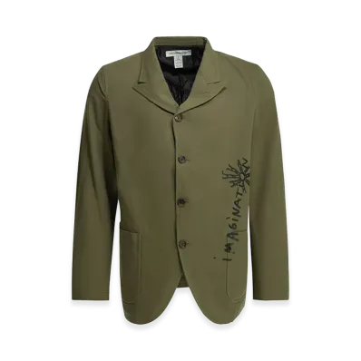 COMME des GARCONS SHIRT Printed Blazer "Green"