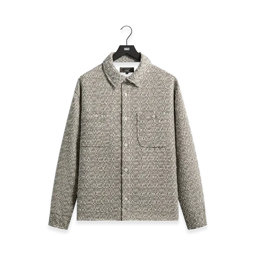 Kith Mixed Weave Apollo Shirt "Overcast"