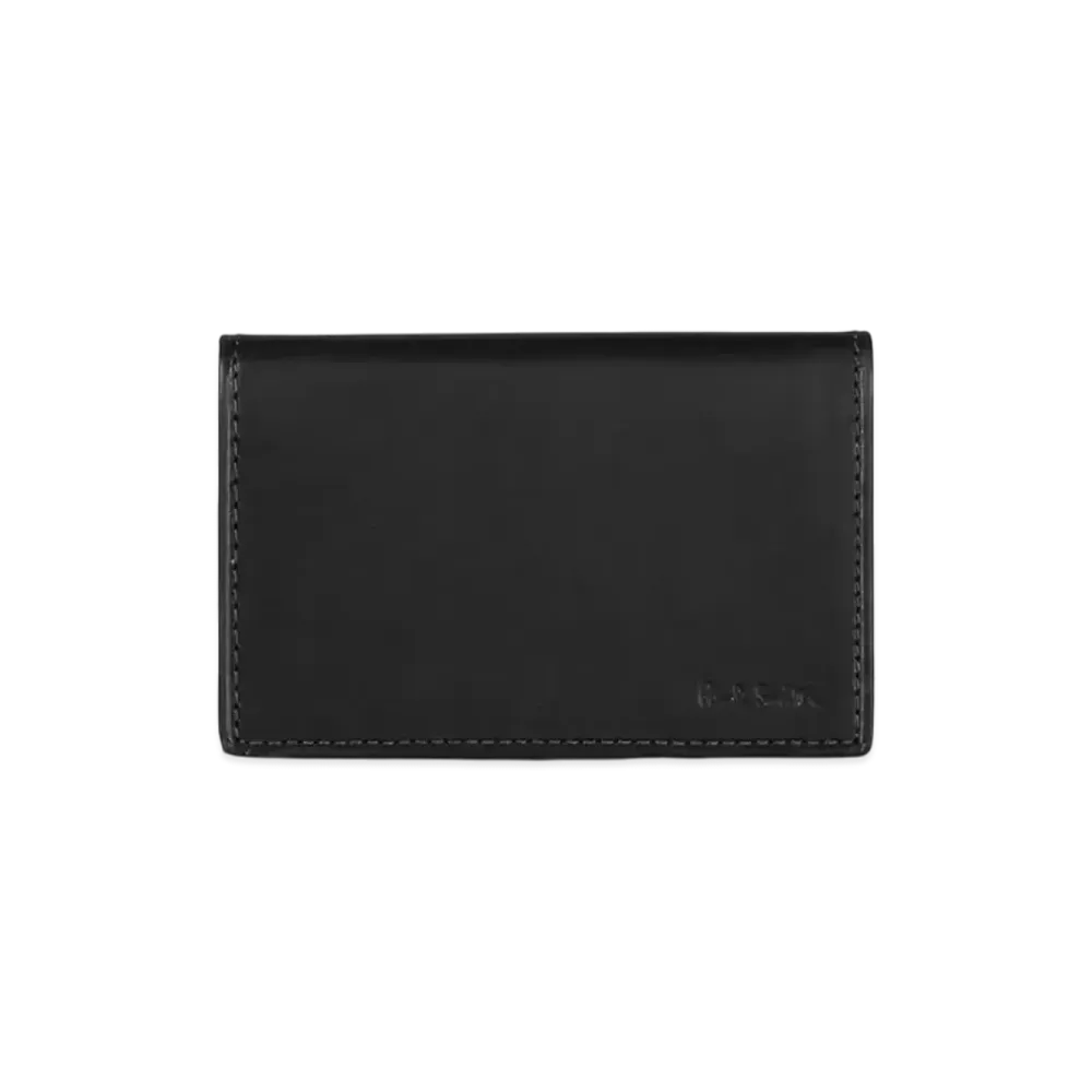 Paul Smith Vegetarian Striped Trim Business Card Holder "Black"