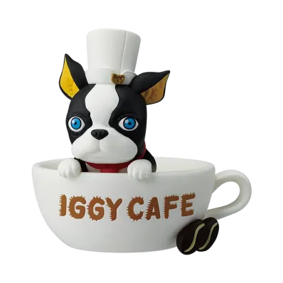 BANDAI "Ichiban Kuji" -JoJo's Bizarre Adventure -THE*JOJO WORLD-- Last One Prize IGGY CAFE Figure Accessory Case
