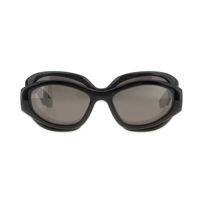 BALENCIAGA Women's 'Superbusy Round' Sunglasses "Black"