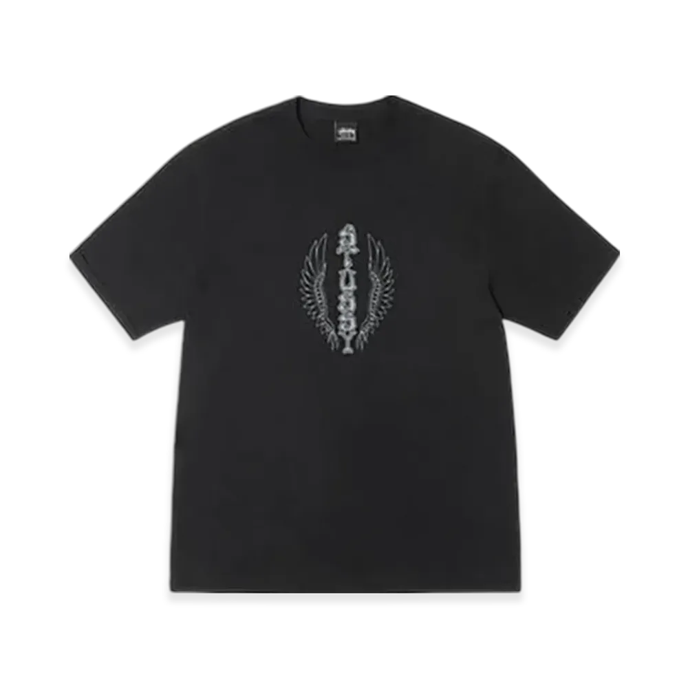 Stussy Wes Wings Tee Pigment Dyed "Black"