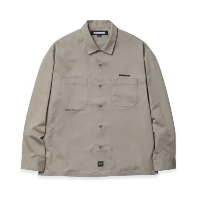 NEIGHBORHOOD Classic Work Shirt LS "Beige"