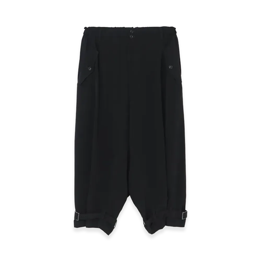 Y's Women's Y-Gathered Hem Belted Pant "Black"