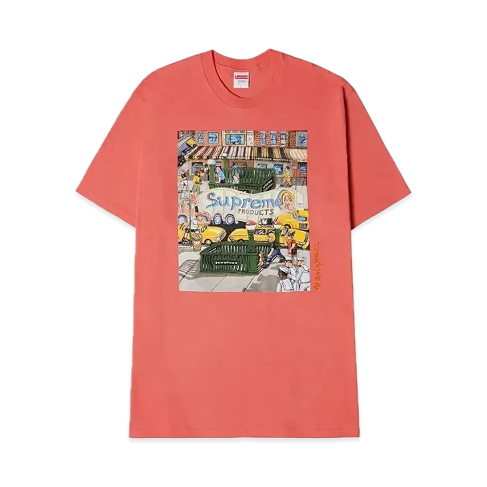 Supreme Manhattan Tee "Bright Coral"