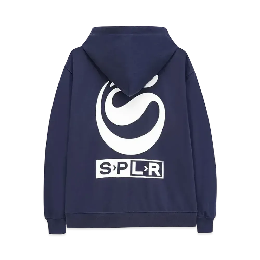 SPLR S Logo Zip Hoodie "Navy"