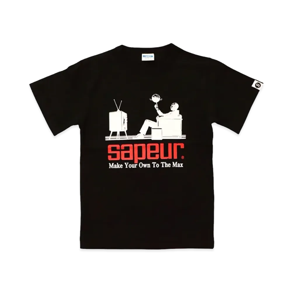 SAPEur Kid's Watching The Game Tees/S Tee "Black"
