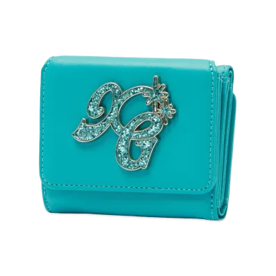 X-Girl Women's Glitter XG Logo Mini Wallet "Blue"