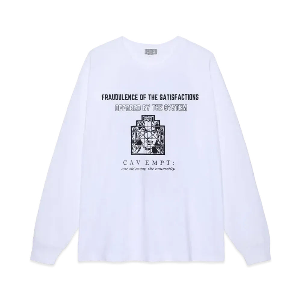 Cav Empt (C.E) Offered By The System Long Sleeve T "White"