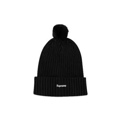 Supreme Ribbed Beanie "Black"