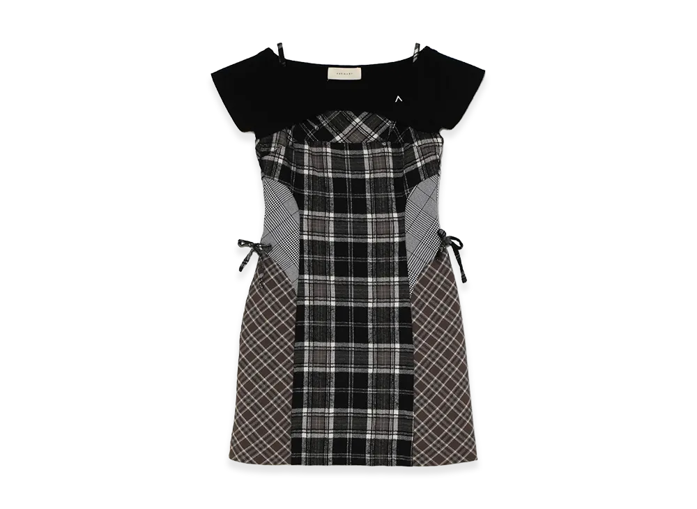 ANDMARY Women's Khy Check Mini Dress "Black"
