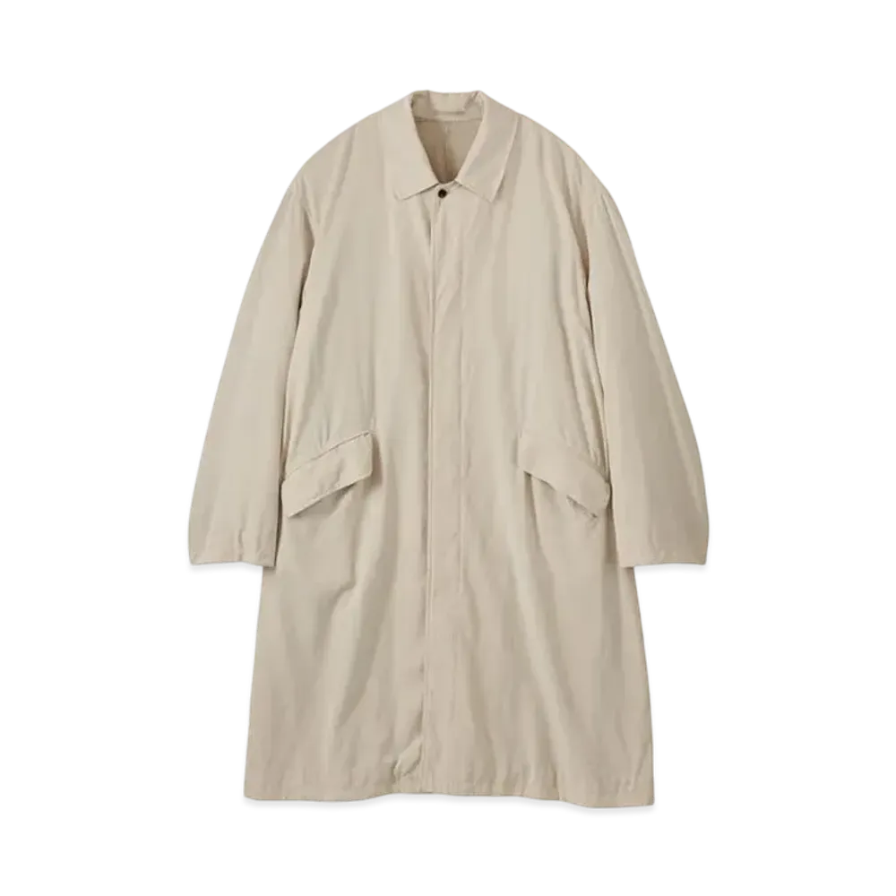Graphpaper Boiled Wool Oversized Bal Collar Coat "Beigh"