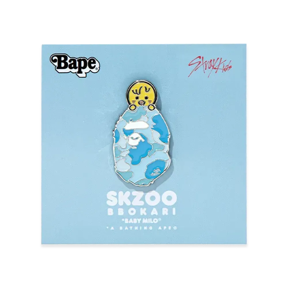 A BATHING APE x Stray Kids Metal Pins Felix "Light Blue"