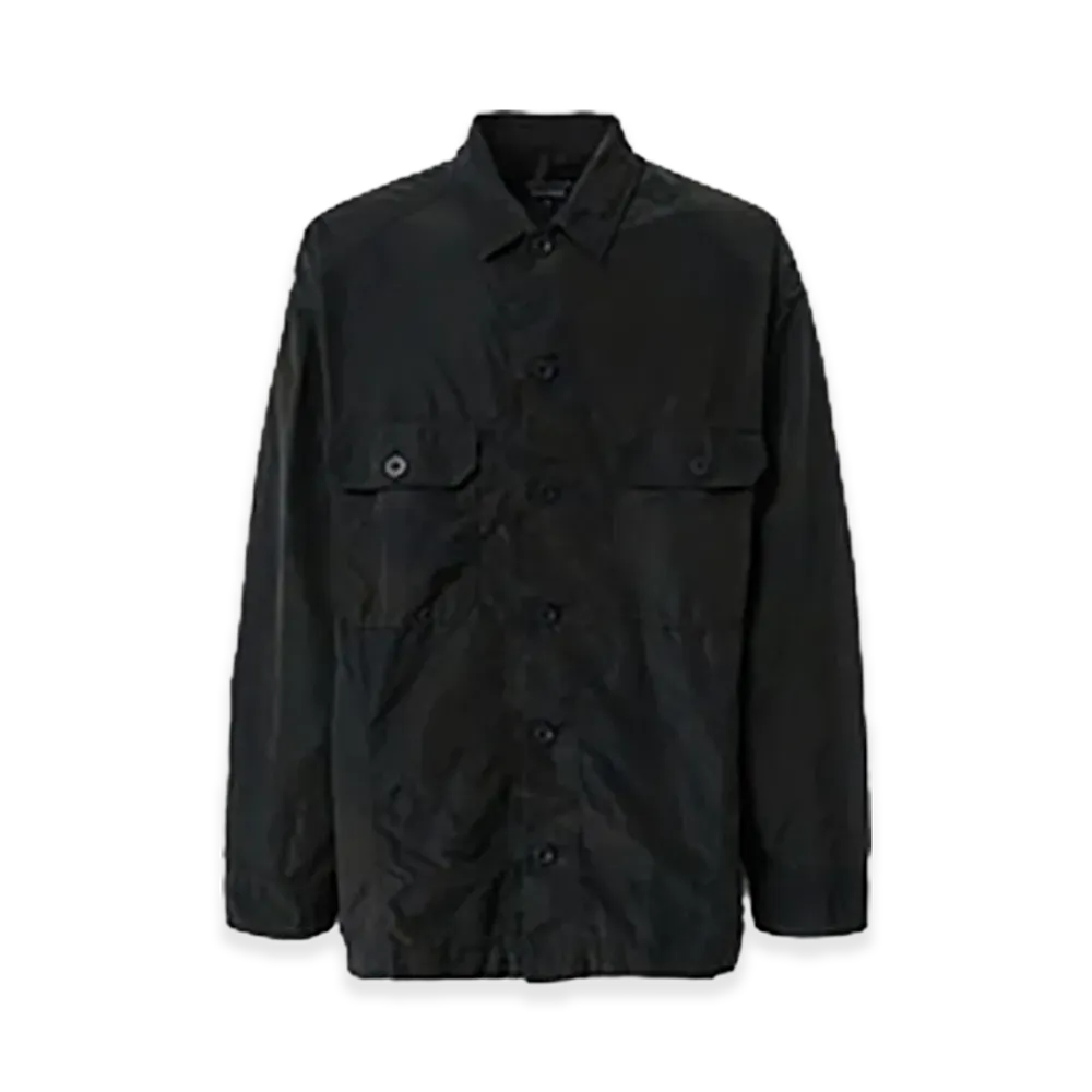 COMME des GARCONS HOMME Nylon Grosgrain Military Jacket "Navy"