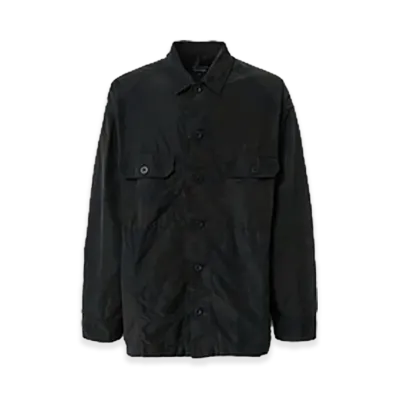 COMME des GARCONS HOMME Nylon Grosgrain Military Jacket "Navy"