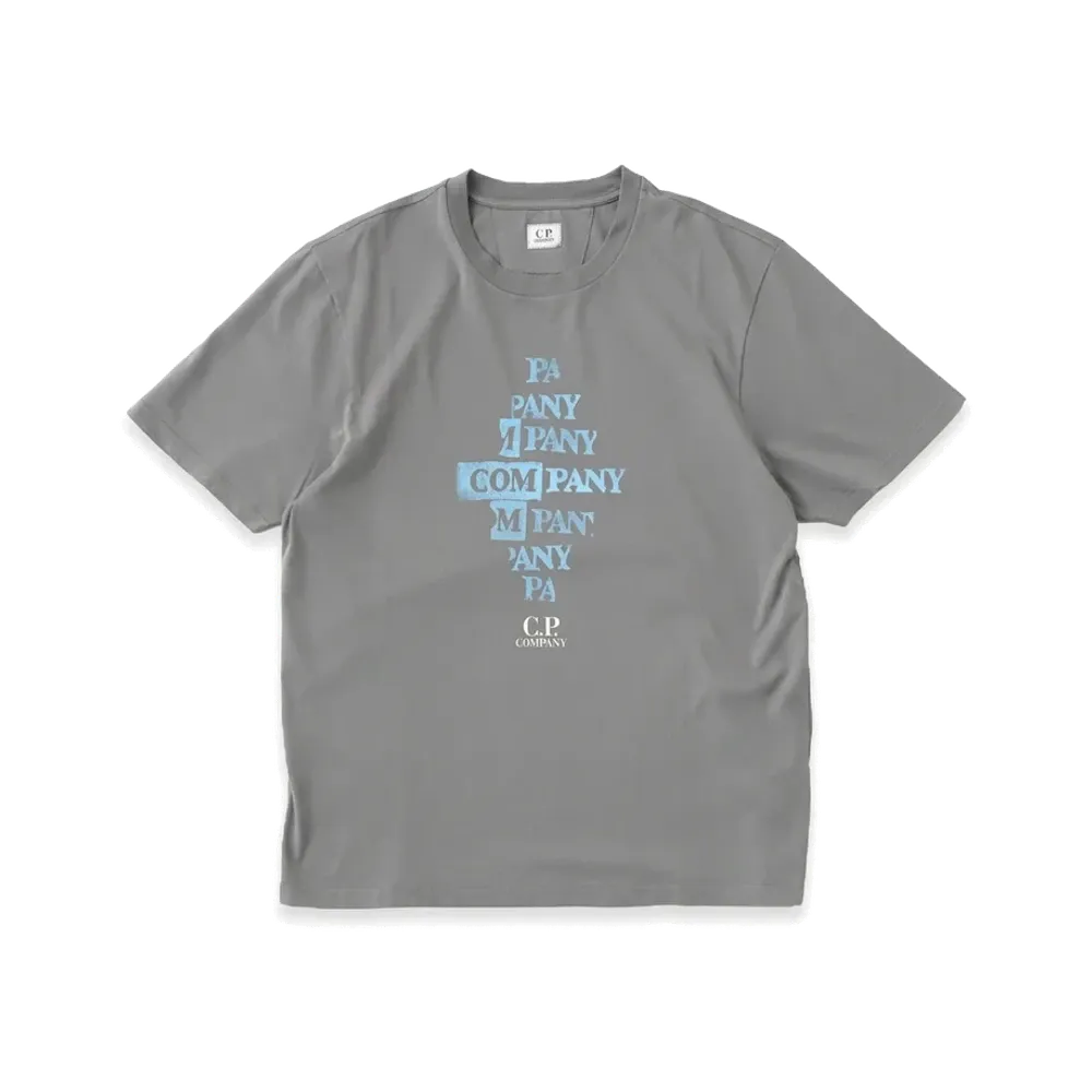 C.P. Company Jersey 24/1 Front Logo T-Shirt "Grey"