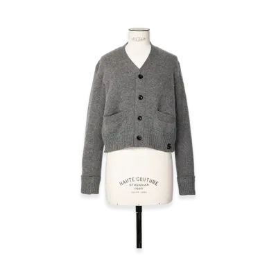 sacai S Cashmere Knit Cardigan "Gray"