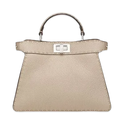 FENDI Peekaboo ISeeU Small Selleria Bag "Dove Grey"