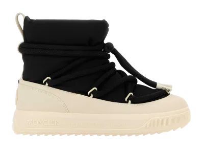 Moncler Two-Tone Canvas Altive Ankle Boots "Black"