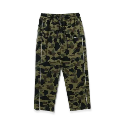 A BATHING APE A Bathing Ape Logo Relaxed Fit Track Sweatpants "Green"