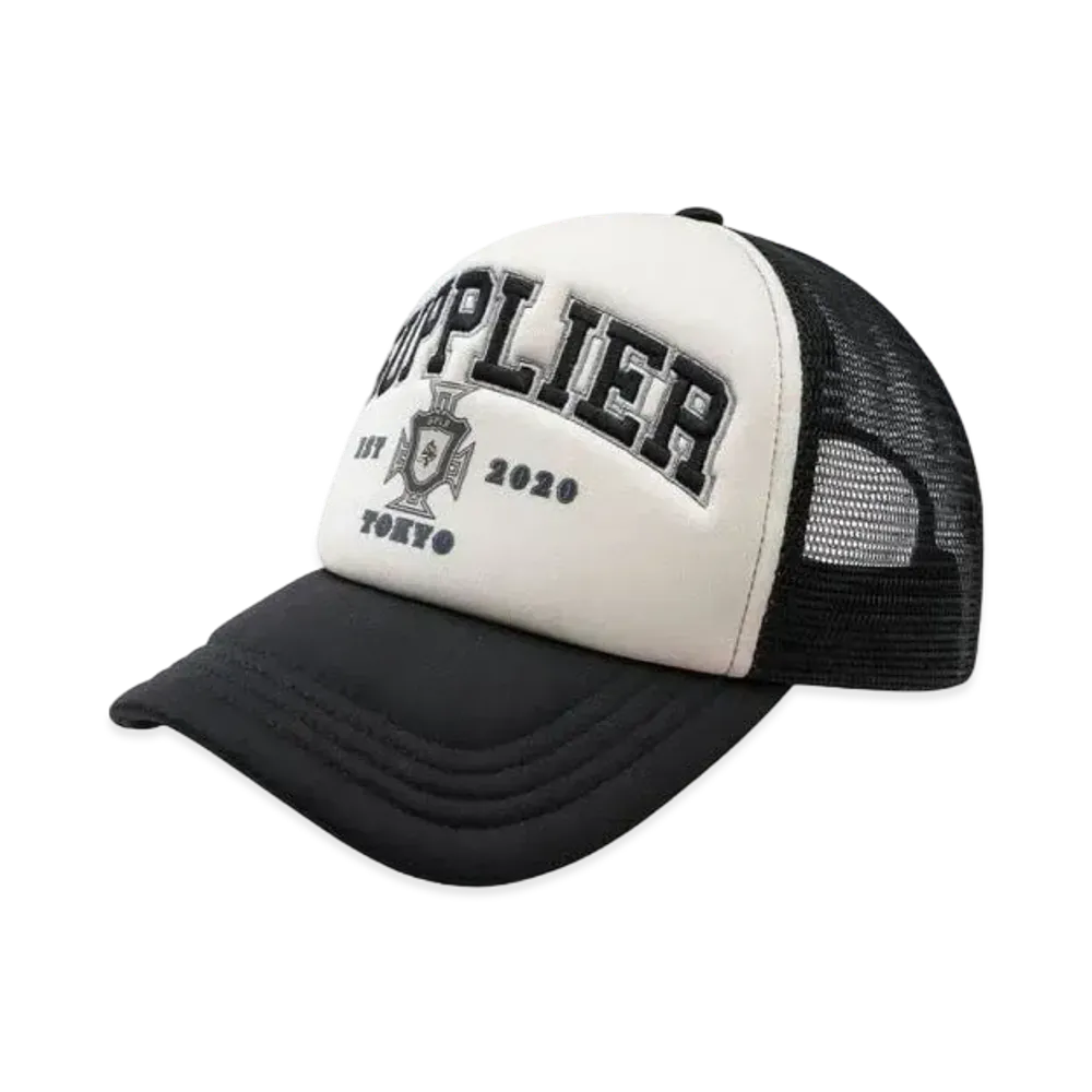 SUPPLIER Cross College Logo Mesh Cap "Black"