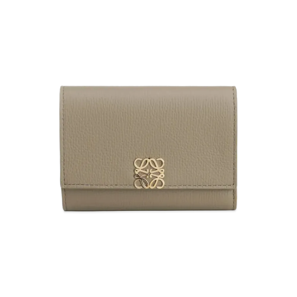 LOEWE Women's Small Anagram Vertical Wallet "Brown"