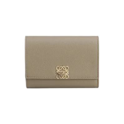 LOEWE Women's Small Anagram Vertical Wallet "Brown"