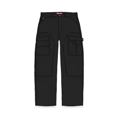 Supreme Double Knee Utility Pant "Black"