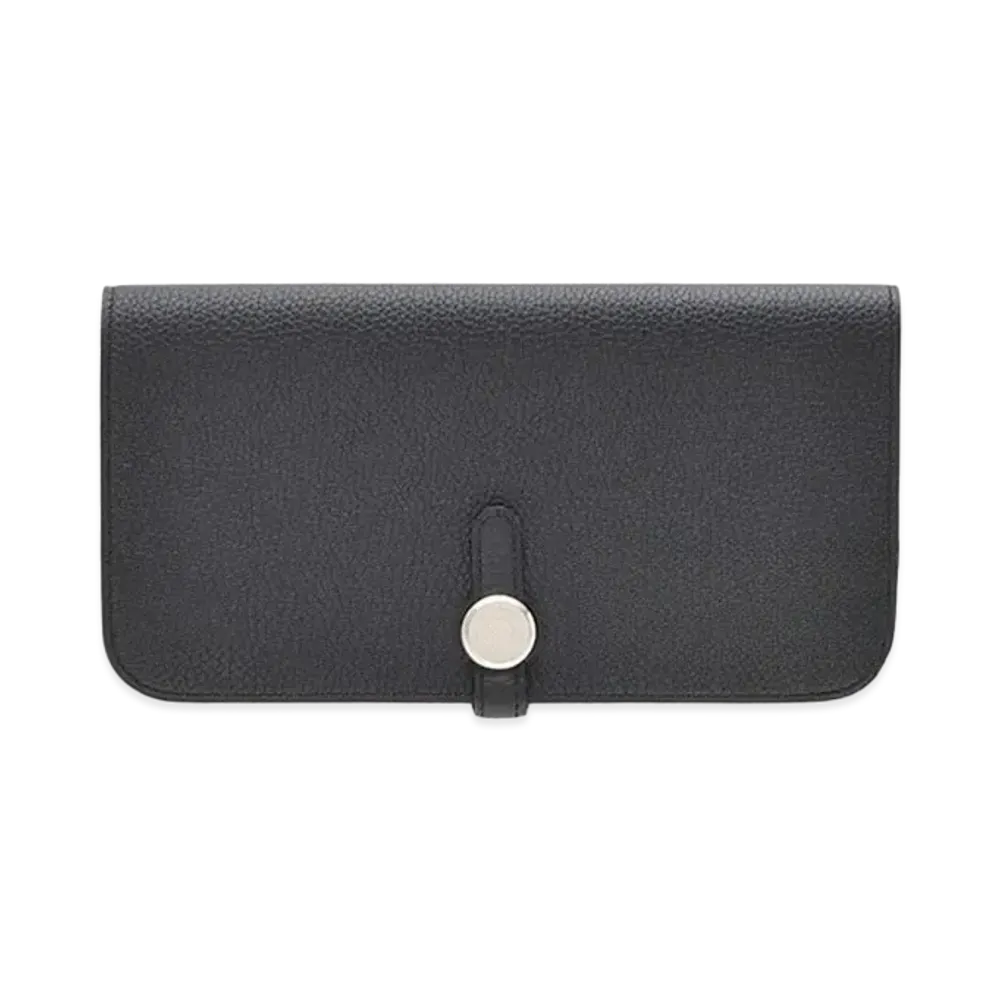 Hermes Dogon Long Togo "Noir/Silver"