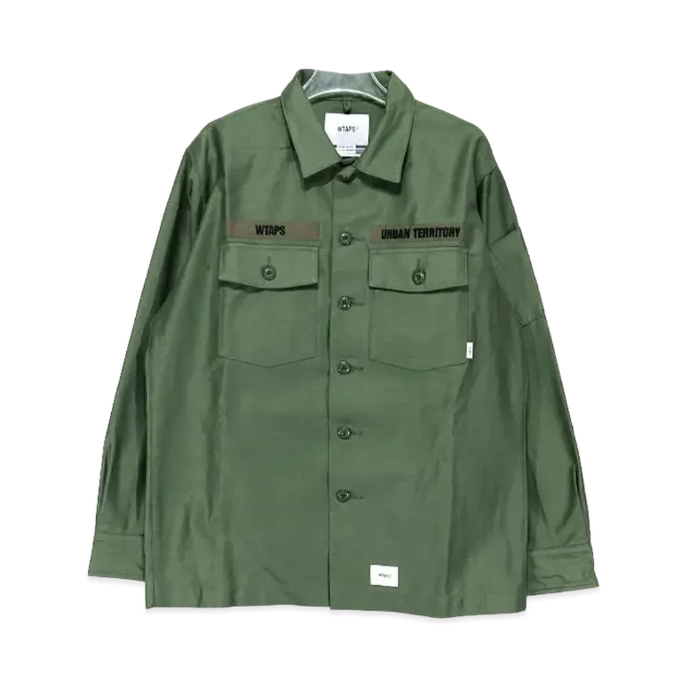 WTAPS 20AW Buds/Ls/Cotton. Satin "Olive"