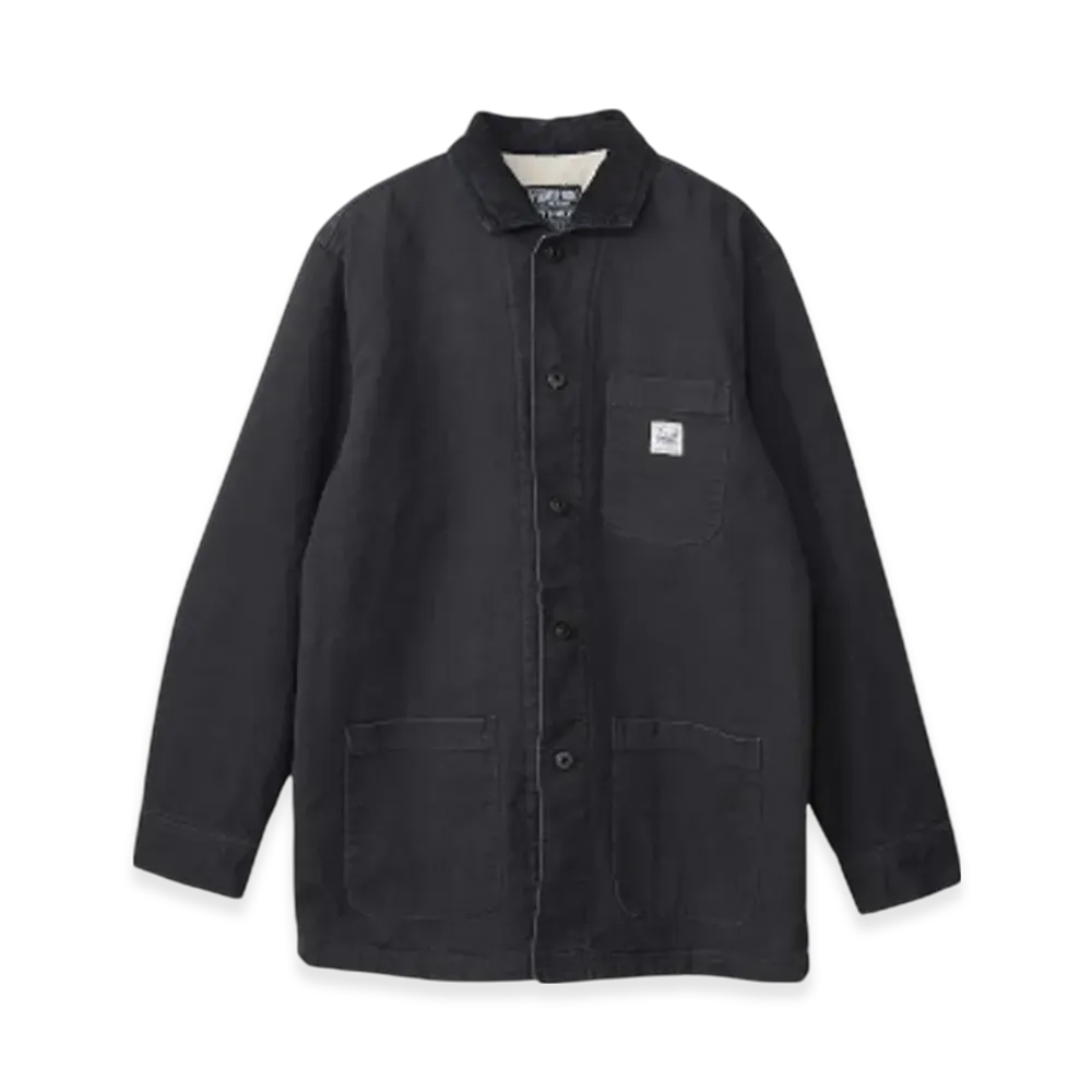 HYSTERIC GLAMOUR Fleece Lined Coverall Jacket "Black"