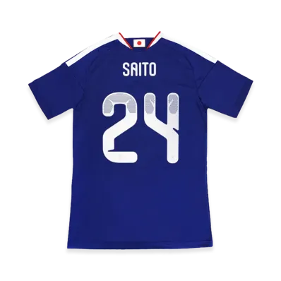 adidas Soccer Japan 2026 Home Replica Jersey #24 Koki Saito "Japan Blue/Ash Blue"