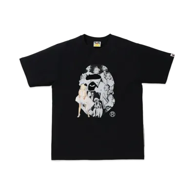 A BATHING APE / Marilyn Monroe Big Ape Head Tee "Black"
