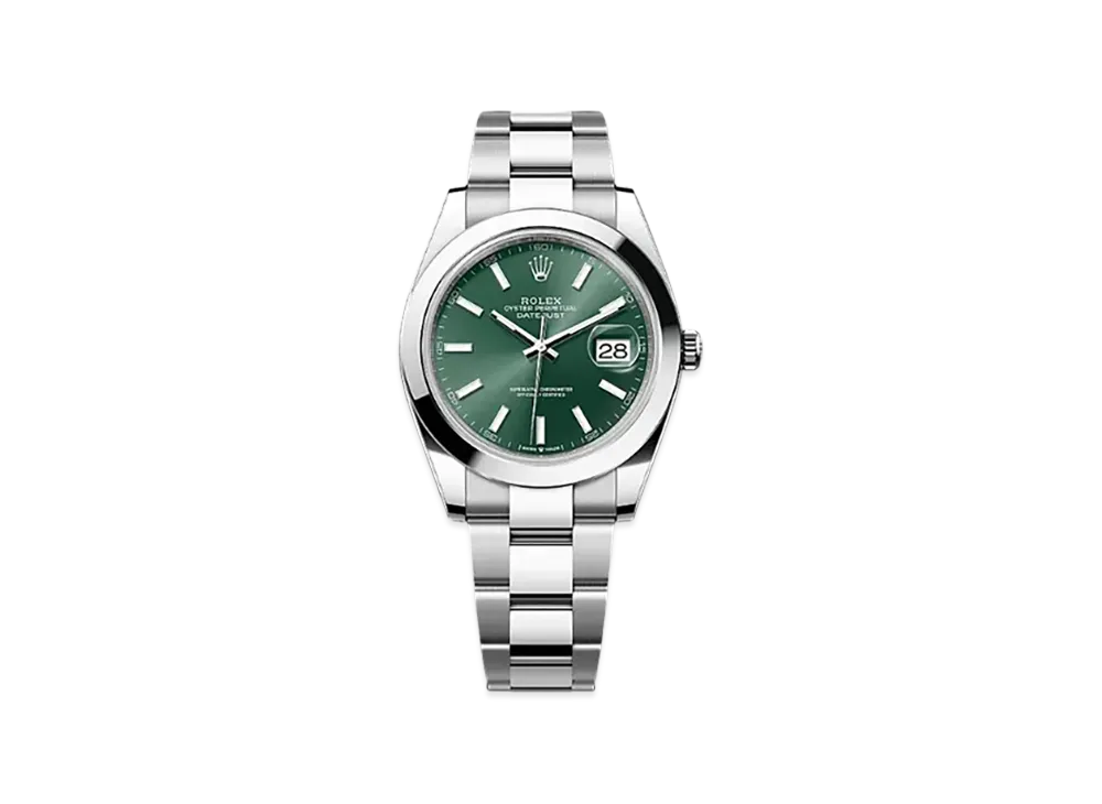 ROLEX Datejust 41 Oystersteel & Yellow Gold "Green"