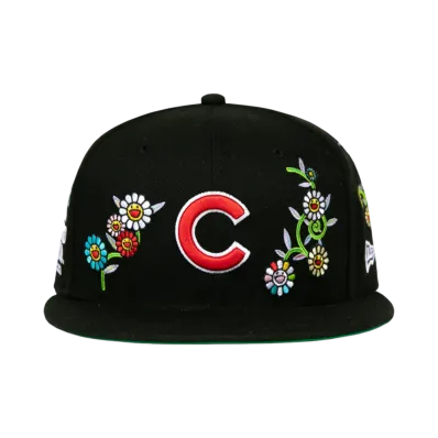 Takashi Murakami x MLB World Tour Tokyo Series 2025 New Era 59Fifty Cubs Fitted Hat "Black"