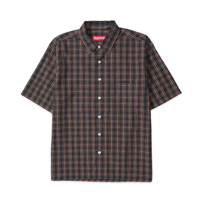 Supreme Mini Plaid S/S Shirt "Navy"