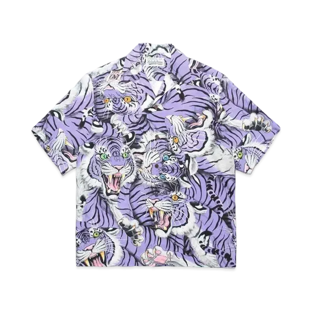 WACKO MARIA Tim Lehi / Hawaiian Shirt "Purple"