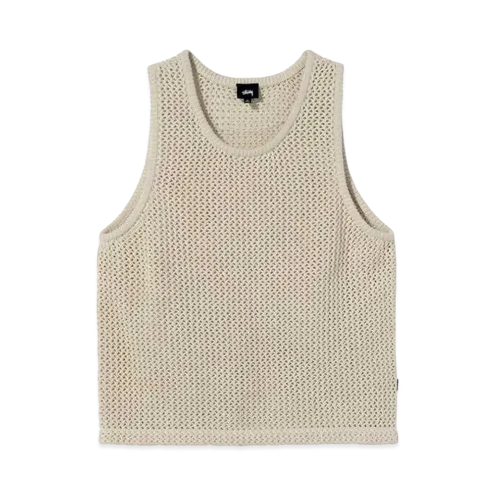 Stussy ODYED MESH TANK "Stone "