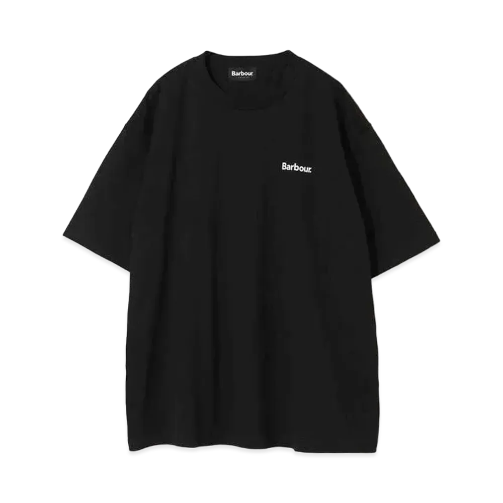 Barbour Japan Limited Back Print Basic Logo T-shirt (Oversized Fit) "Black"