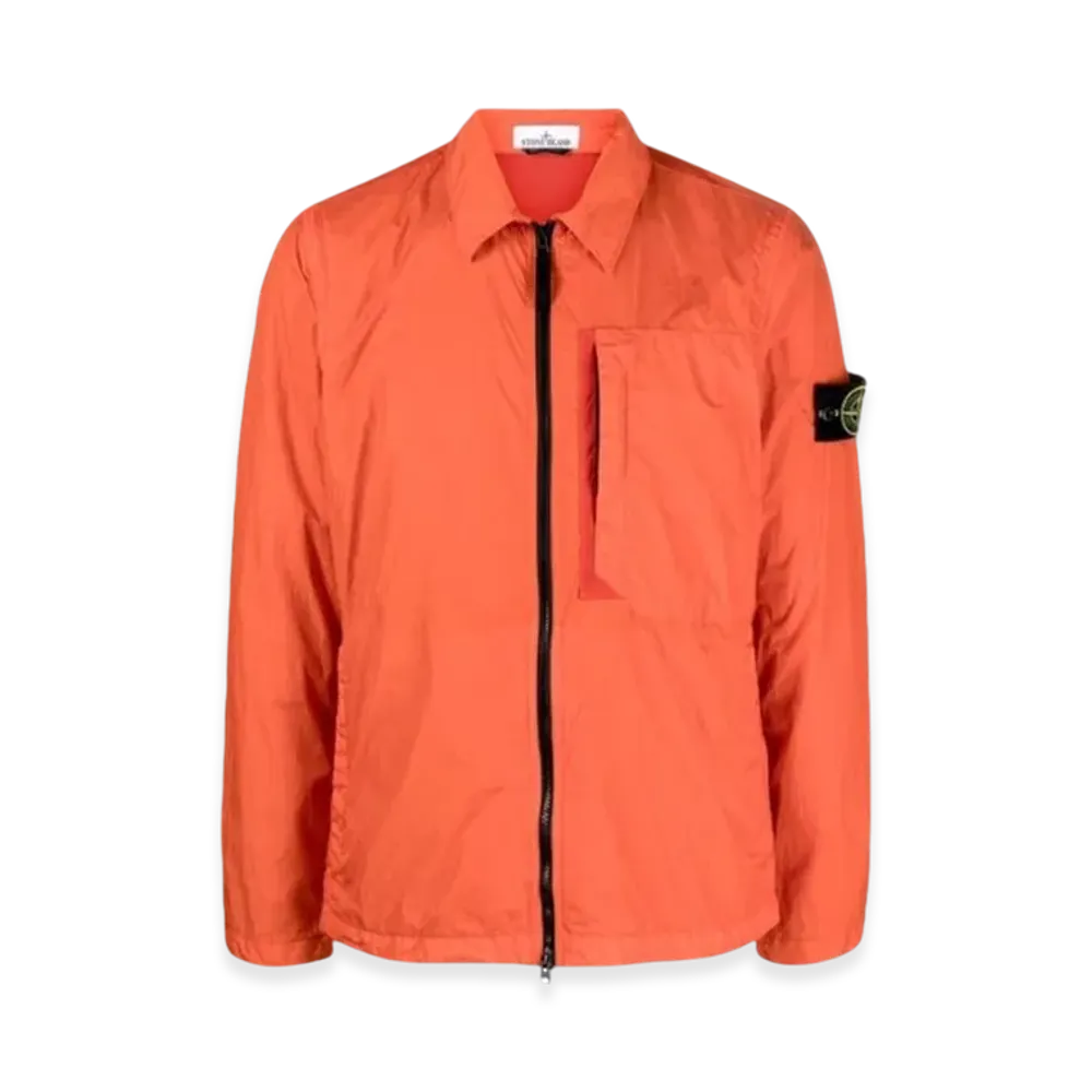 Stone Island 10723 Garment Dyed Crinkle Reps Recycled Nylon Jacket - 23FW "Lobster Red"