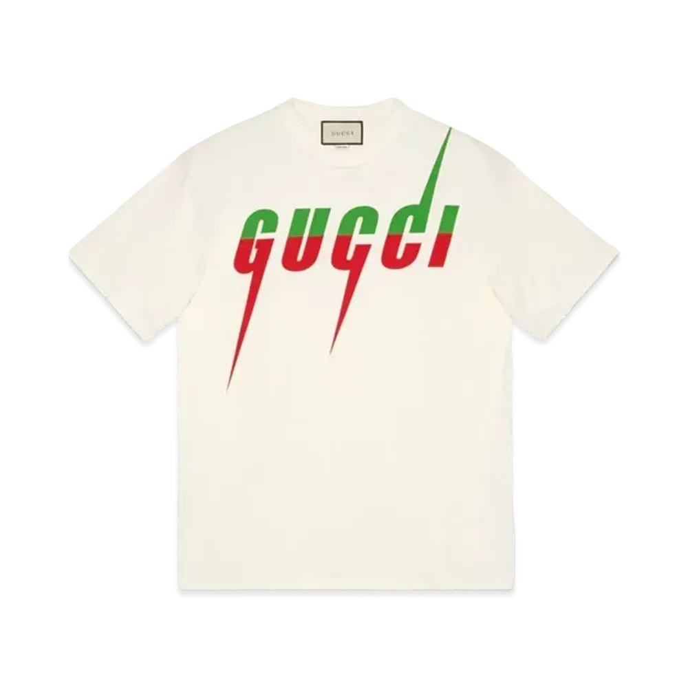 GUCCI T-shirt With Gucci Blade Print "White"