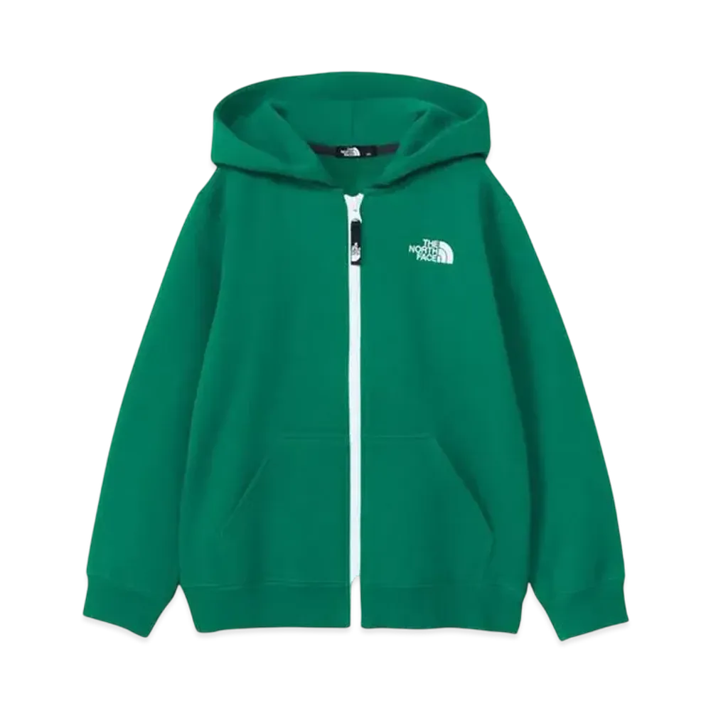 The North Face Kids Rearview Full Zip Hoodie "TNF Green"
